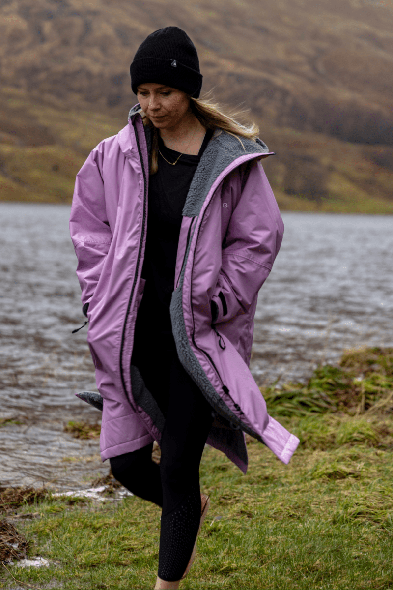 Stravaig Adult Waterproof Changing Robe - Heather Lilac (LILAC) - Stravaig