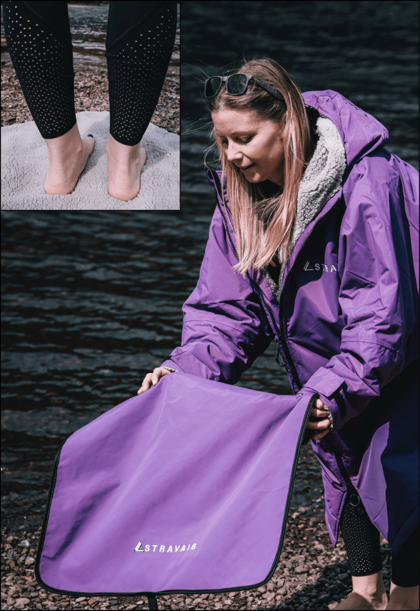 Stravaig Portable Waterproof Changing Mat - Thistle Purple (PURPLE) - Stravaig