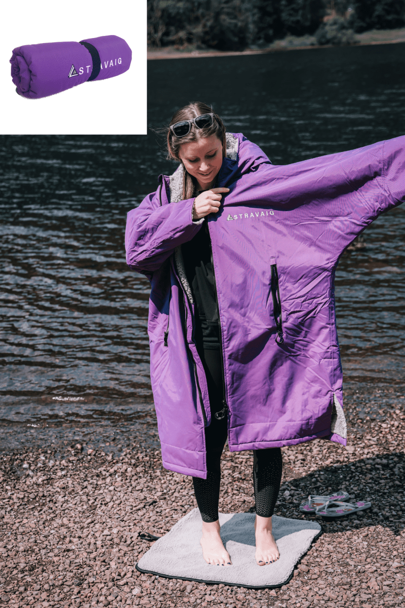 Stravaig Portable Waterproof Changing Mat - Thistle Purple (PURPLE) - Stravaig