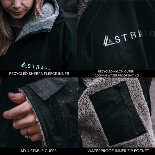 PREVIOUS GEN v2.0 - Adult Waterproof Changing Robe - Loch Black (BLACK) - 2