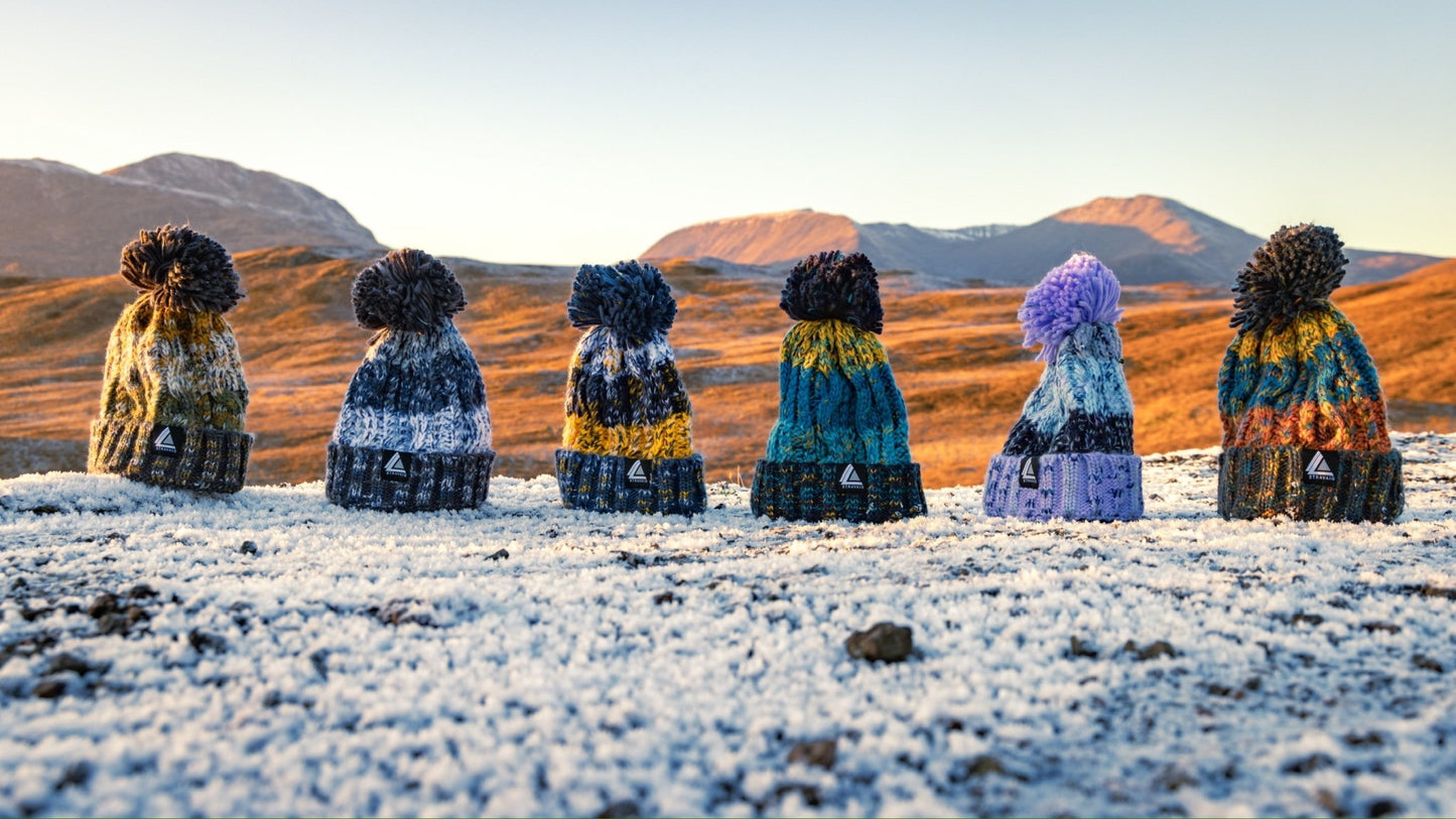 Stravaig Ben Bobble Hat - Ben A'an (Blue/Teal/Yellow) - 4