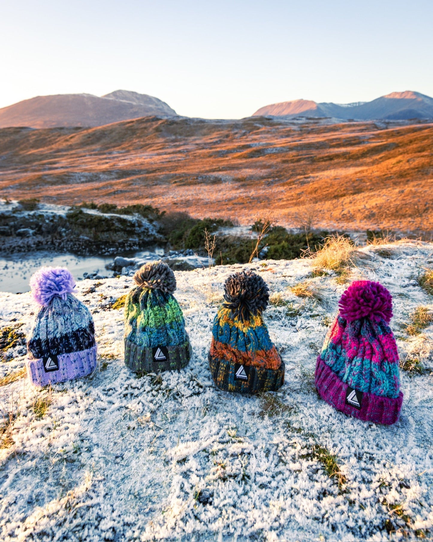 Stravaig Kids Ben Bobble Hat - Ben Ledi (Lilac/Blue/Grey) - 4