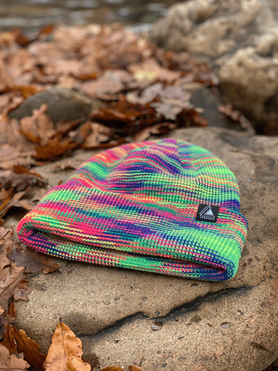 Waffle Knit Beanie Hat - Multi - Colour - Stravaig