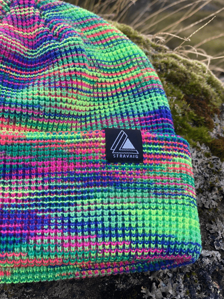 Waffle Knit Beanie Hat - Multi - Colour - Stravaig