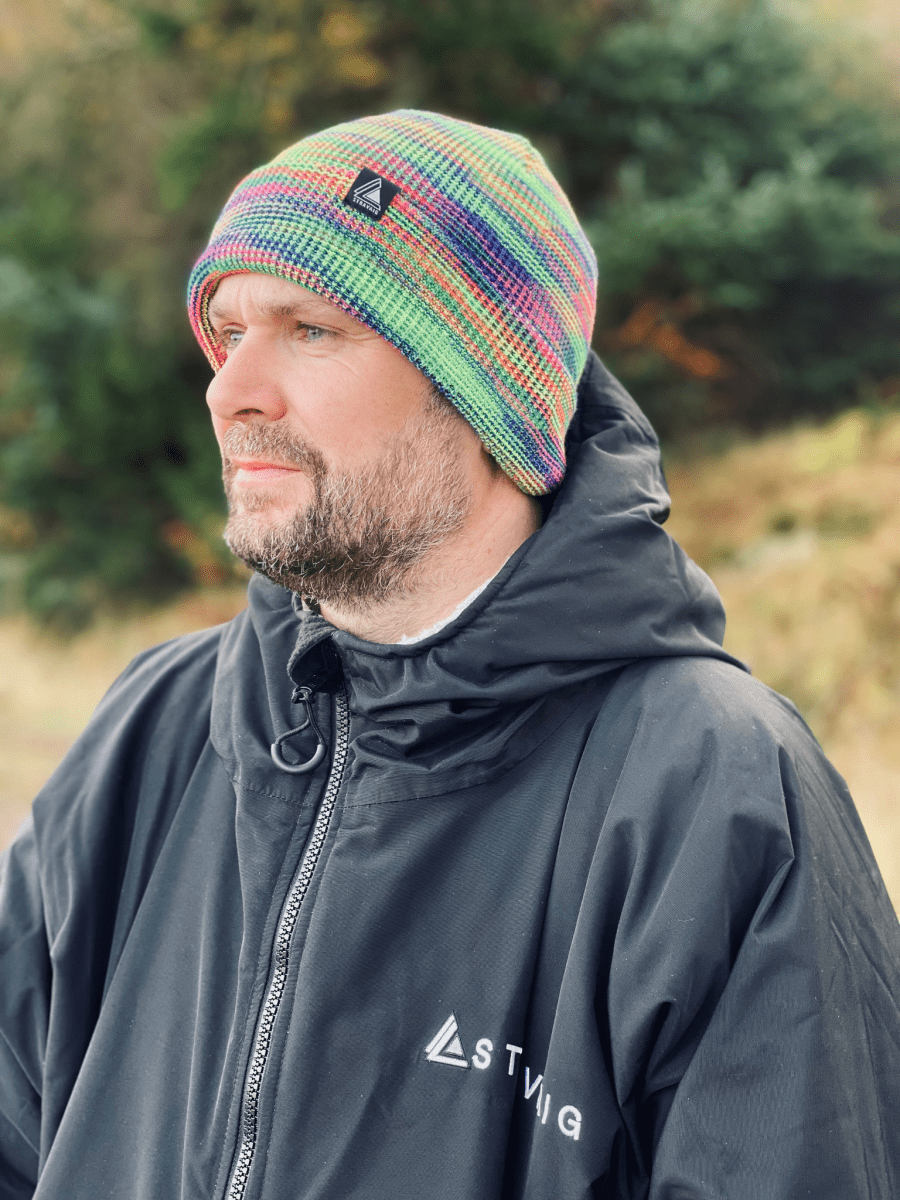 Waffle Knit Beanie Hat - Multi - Colour - Stravaig