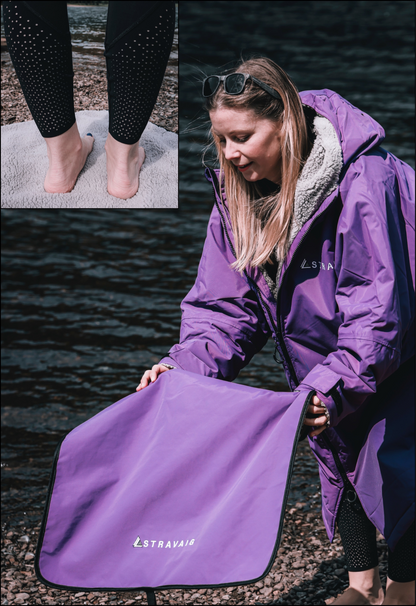 Changing Mat for Swimmers | Waterproof & Portable Change Mat - PURPLE