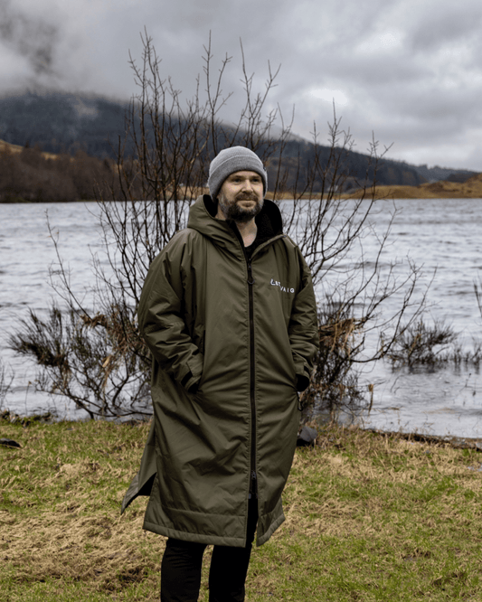 Stravaig Adult Waterproof Changing Robe - Highland Moss (KHAKI GREEN) - 3