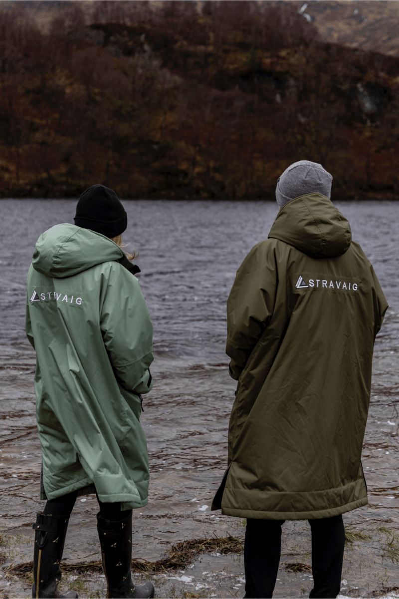 Stravaig Adult Waterproof Changing Robe - Highland Moss (KHAKI GREEN) - Stravaig