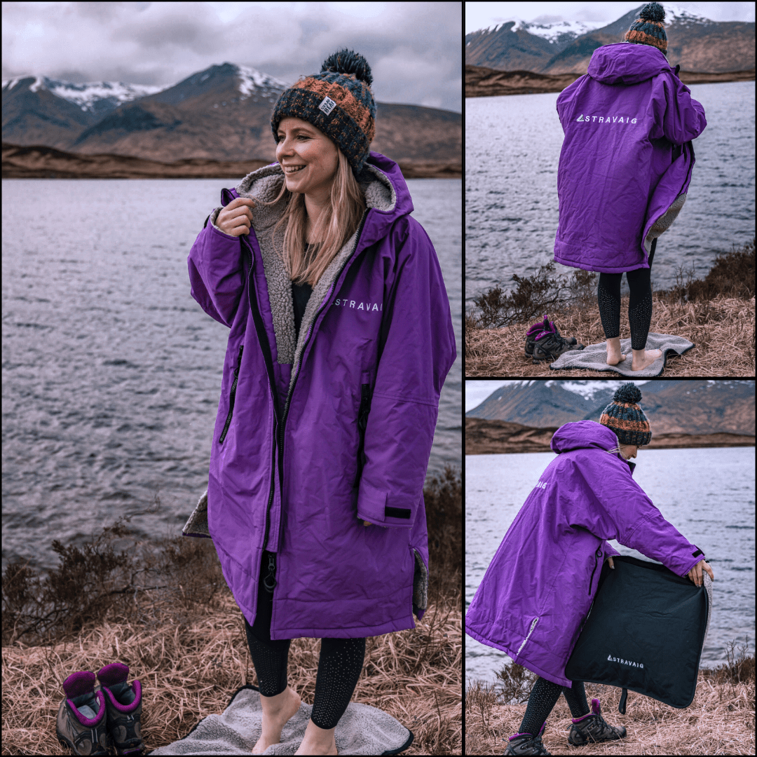 PREVIOUS GEN v2.0 - Adult Waterproof Changing Robe - Thistle Purple - 3