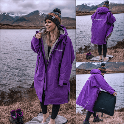 PREVIOUS GEN v2.0 - Adult Waterproof Changing Robe - Thistle Purple - 3