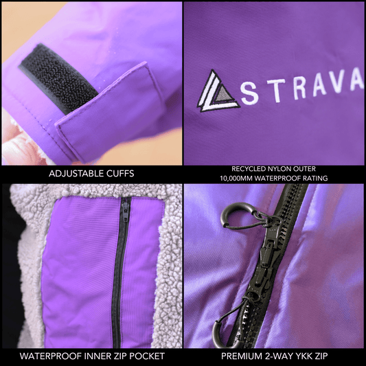PREVIOUS GEN v2.0 - Adult Waterproof Changing Robe - Thistle Purple (PURPLE) - 3