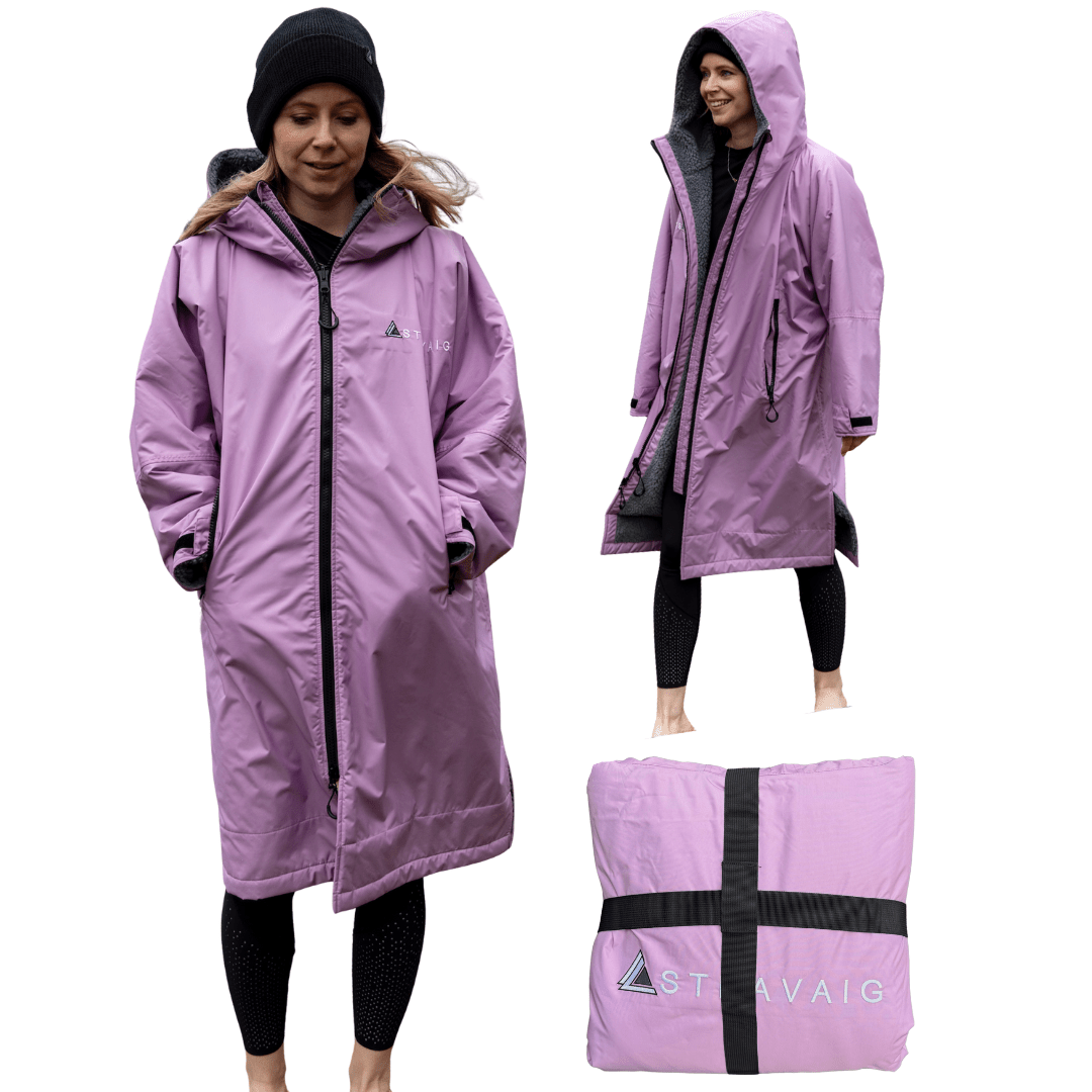 Stravaig Adult Waterproof Changing Robe - Heather Lilac (LILAC) - 1