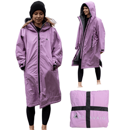 Stravaig Adult Waterproof Changing Robe - Heather Lilac (LILAC) - 1