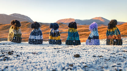 Stravaig Ben Bobble Hat - Ben A'an (Blue/Teal/Yellow) - 4