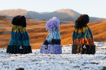 Stravaig Ben Bobble Hat - Ben A'an (Blue/Teal/Yellow) - 3