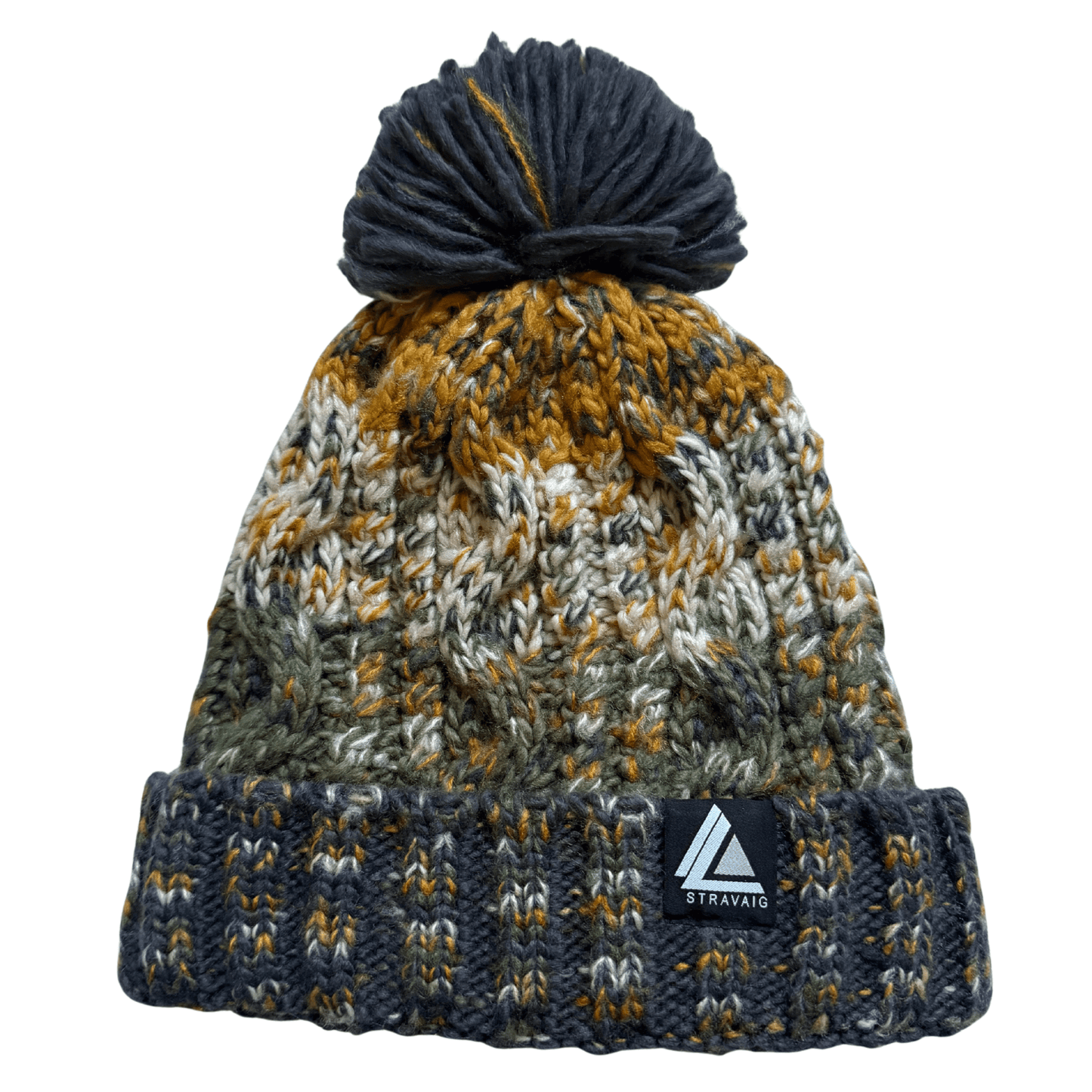 Stravaig Ben Bobble Hat - Ben Chonzie (Ochre/Stone/Brown) - 1