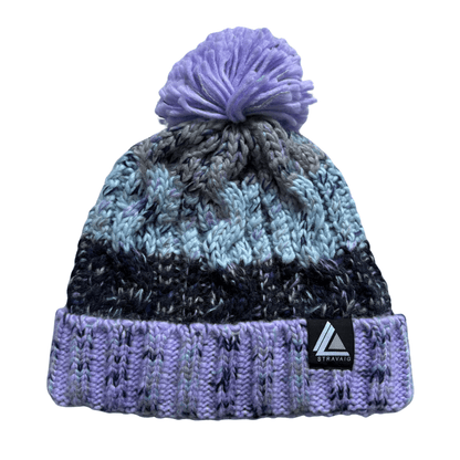 Stravaig Ben Bobble Hat - Ben Ledi (Lilac/Blue/Grey) - 1