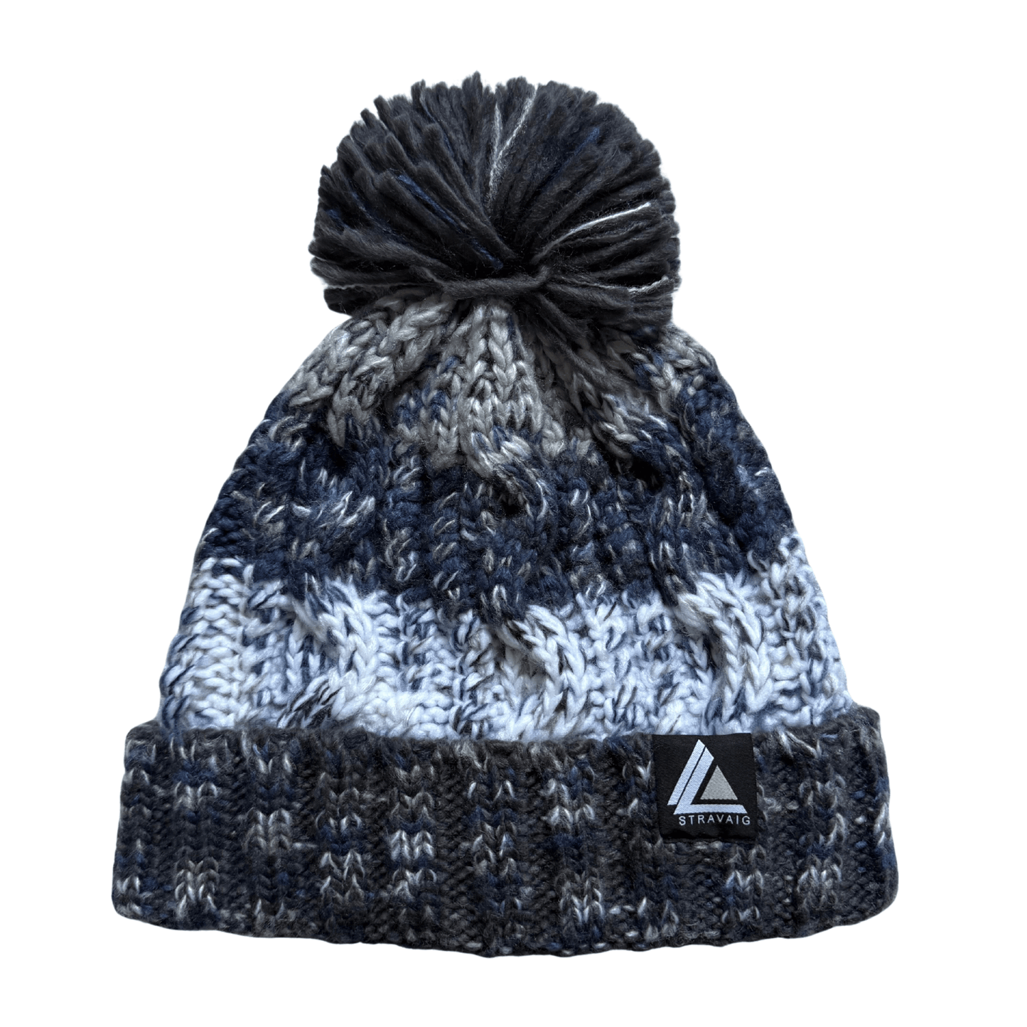 Stravaig Ben Bobble Hat - Ben Venue (White/Blue/Grey) - 1