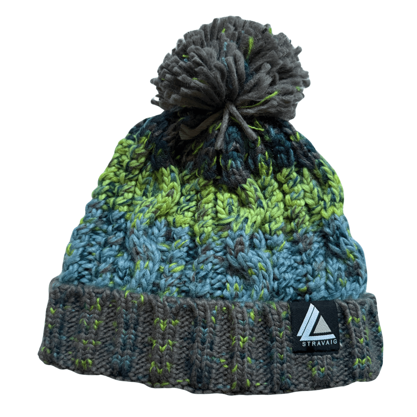 Stravaig Kids Ben Bobble Hat - Ben Gullipen (Blue/Lime/Grey) - 1
