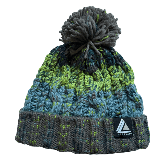 Stravaig Kids Ben Bobble Hat - Ben Gullipen (Blue/Lime/Grey) - 1