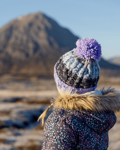 Stravaig Kids Ben Bobble Hat - Ben Ledi (Lilac/Blue/Grey) - 3