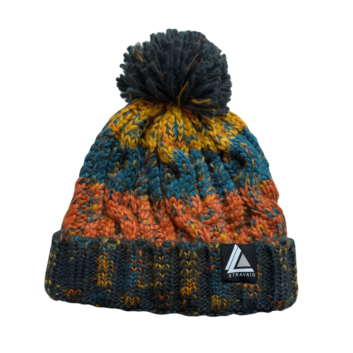 Stravaig Kids Ben Bobble Hat - Ben Vorlich (Orange/Blue/Yellow) - 1