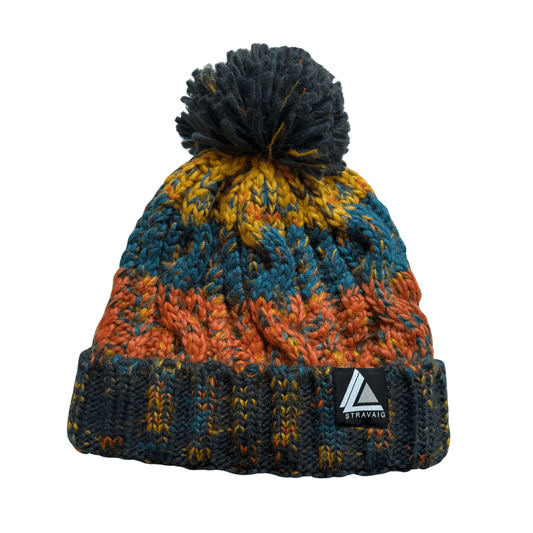 Stravaig Kids Ben Bobble Hat - Ben Vorlich (Orange/Blue/Yellow) - 1