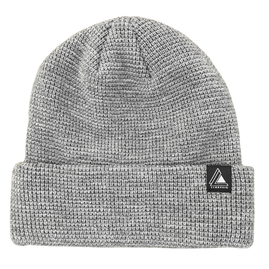 Waffle Knit Beanie Hat - Dark Grey - Stravaig