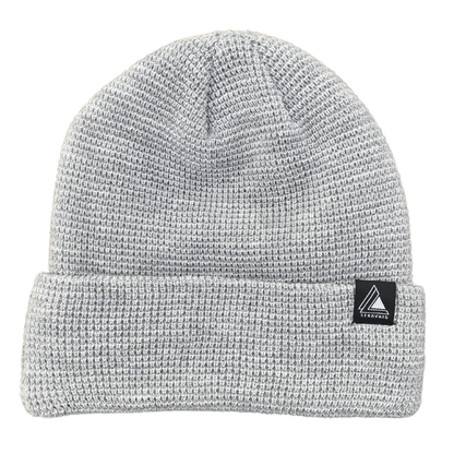 Waffle Knit Beanie Hat - Light Grey - Stravaig