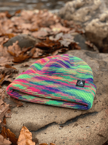 Waffle Knit Beanie Hat - Multi - Colour - Stravaig