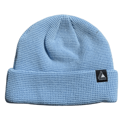 Waffle Knit Fisherman Beanie Hat - Light Blue - Stravaig